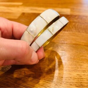 Vintage Mother of Pearl Bracelets inlay